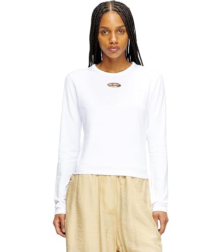 Diesel T-UNCUTIE-Long-OD-Q1 White | Amazon.com